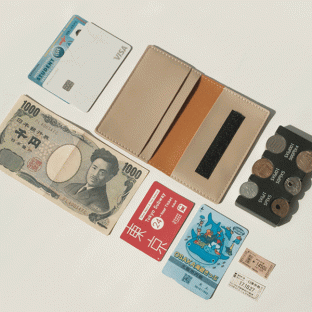 [가죽지갑] 일본 동전 지폐 엔화 홀더 케이스