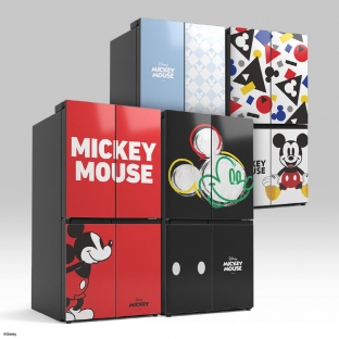 삼성전자 비스포크 디즈니 미키마우스 에디션 냉장고 597L 키친핏 RF60C90R1AP