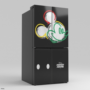 삼성전자 비스포크 디즈니 미키마우스 에디션 냉장고 597L 키친핏 RF60C90R1AP