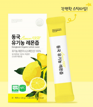 동국 유기농 레몬즙 20g X 14포 100% 레몬즙