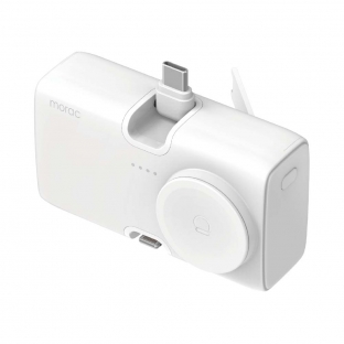 모락 큐잉 4IN1 8핀 C타입 도킹형 애플워치 멀티 보조배터리 5000mAh