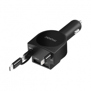 [모락] 네다 R5 5in1 차량용 릴 고속 멀티 충전기 USB C타입 시거잭 시가잭